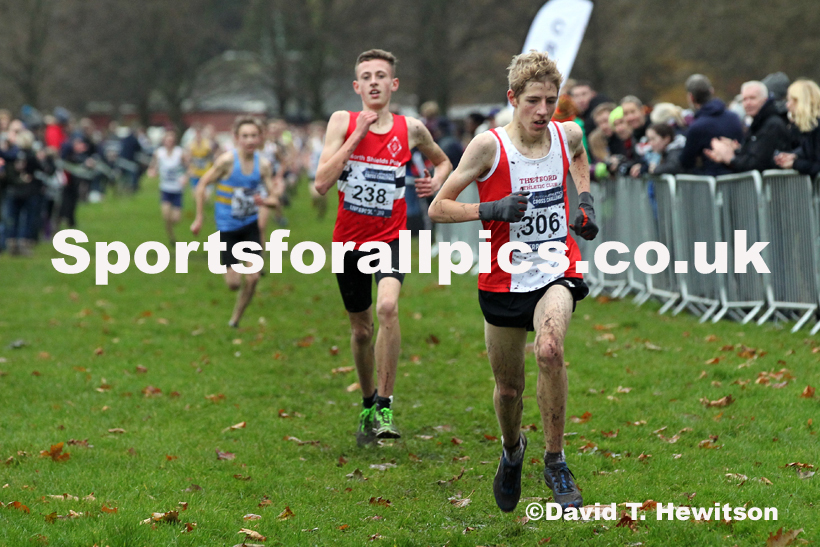 Boys under-15s, 2019 European Cross Country Trials and British Cross Challenge, Sefton Park, Liverpool.  Photo: David T. Hewitson/Sports for All Pics